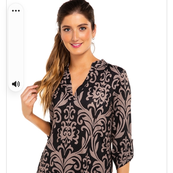 eclipse top in dark grey and black. - Picture 1 of 6